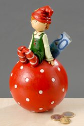 551-1292800 Spardose Freddy H�he 20cm Bolt