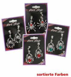 827-76951 Spinnenohrringe sortiert Famow